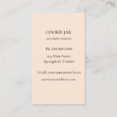 Carte de visite de pêche à l'aquarelle de la boula (Dos)