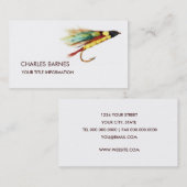 Carte de visite de pêche aérienne (Devant / Derrière)