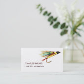 Carte de visite de pêche aérienne (Debout devant)