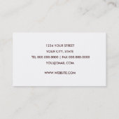 Carte de visite de pêche aérienne (Dos)