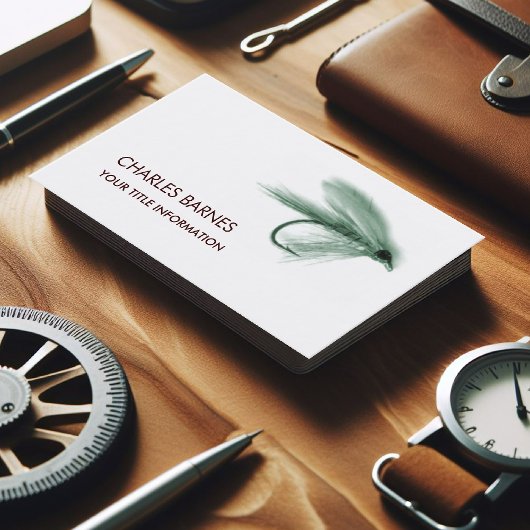 Carte de visite de pêche aérienne