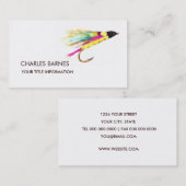 Carte de visite de pêche aérienne (Devant / Derrière)