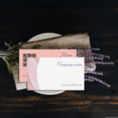 Carte de visite de pêche légère de code QR minimal