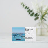 Carte de visite de pêcheur (Debout devant)