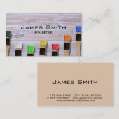 Carte de visite de peintre (Devant / Derrière)