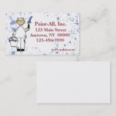 Carte de visite de peintre (Devant / Derrière)