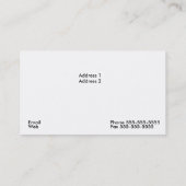 Carte de visite de peintre (Dos)