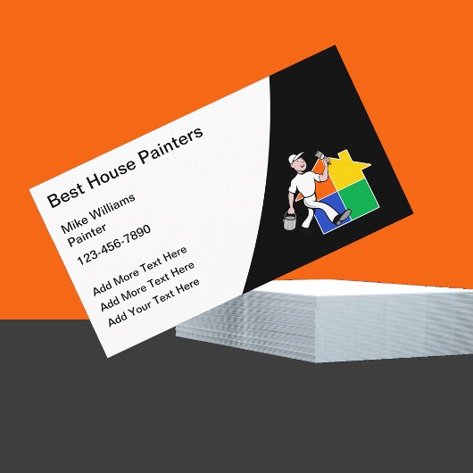 Carte de visite de peintre Best House Dersign