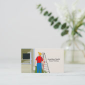 Carte de visite de peintre de maison (Debout devant)