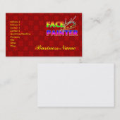 Carte de visite de peintre de visage (Devant / Derrière)