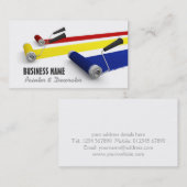 Carte de visite de peintre et de décorateur (Devant / Derrière)