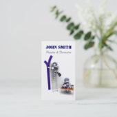 Carte de visite de peintre et de décorateur (Debout devant)