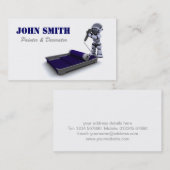 Carte de visite de peintre et de décorateur (Devant / Derrière)