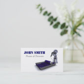 Carte de visite de peintre et de décorateur (Debout devant)