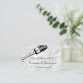 Carte de visite de peintre et décorateur (Debout devant)