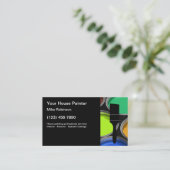 Carte de visite de peintre maison Modèle simple (Debout devant)