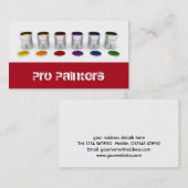 Carte de visite de peintres et de décorateurs (Devant / Derrière)