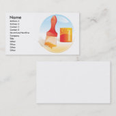 Carte de visite de peinture (Devant / Derrière)