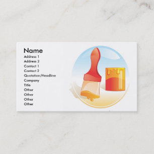 Carte de visite de peinture