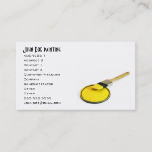 Carte de visite de peinture