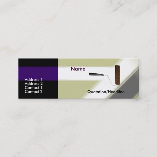 Carte de visite de peinture (Devant)