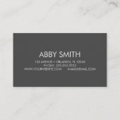 Carte de visite de peinture à fleurs personnalisé (Dos)