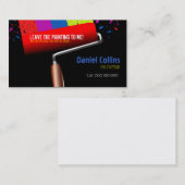 Carte de visite de peinture à rouleaux (Devant / Derrière)