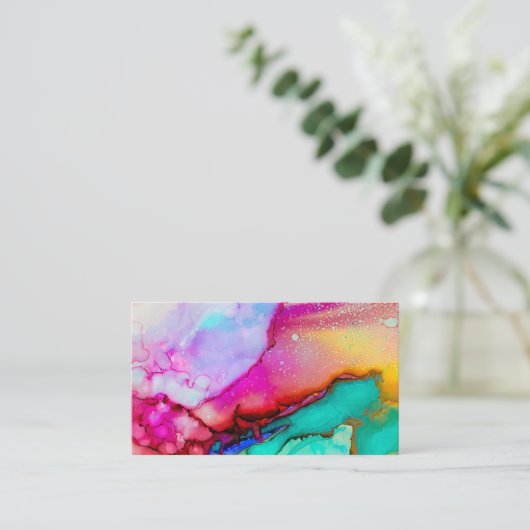 Carte de visite de peinture aquarelle (Debout devant)