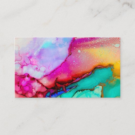 Carte de visite de peinture aquarelle (Devant)