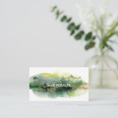 Carte de visite de peinture aquarelle (Debout devant)