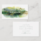 Carte de visite de peinture aquarelle (Devant / Derrière)