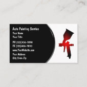 Carte de visite de peinture automobile (Devant)