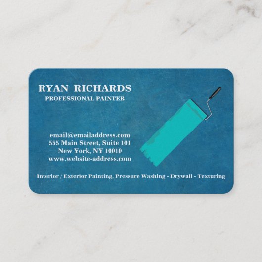 Carte de visite de peinture de la maison (Devant)