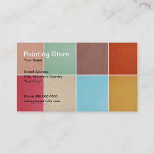 Carte de visite de peinture de magasin