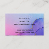 Carte de visite de peinture pourpre (Dos)