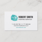 Carte de visite de peinture sur le logo de l'icône (Devant)