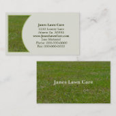 Carte de visite de pelouse (Devant / Derrière)
