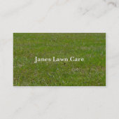 Carte de visite de pelouse (Dos)