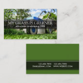 Carte de visite de pelouse de jardin (Devant / Derrière)