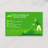 Carte de visite de pelouse et de jardin (Devant)