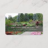 Carte de visite de pelouse et de paysage (Devant)