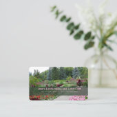 Carte de visite de pelouse et de paysage (Debout devant)