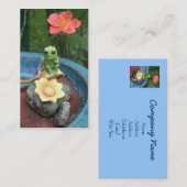 Carte de visite de pensée de grenouille (Devant / Derrière)