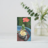 Carte de visite de pensée de grenouille (Debout devant)