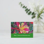 carte de visite de pépinière de fleurs (Debout devant)