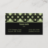 Carte de visite de perfection moderne, Sage (Dos)