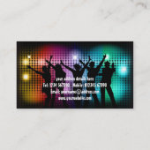 Carte de visite de personnes de partie (Dos)