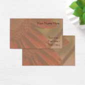 Carte de visite de pétales de tournesol orange brû (Bureau)