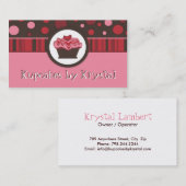 CARTE DE VISITE DE PETIT GÂTEAU (Devant / Derrière)