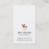 Carte de visite de petit gâteau (Dos)